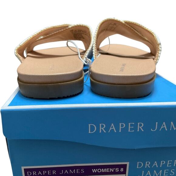 Draper James Women's White Sandals Size 8 NIB NEW - Picture 9 of 10